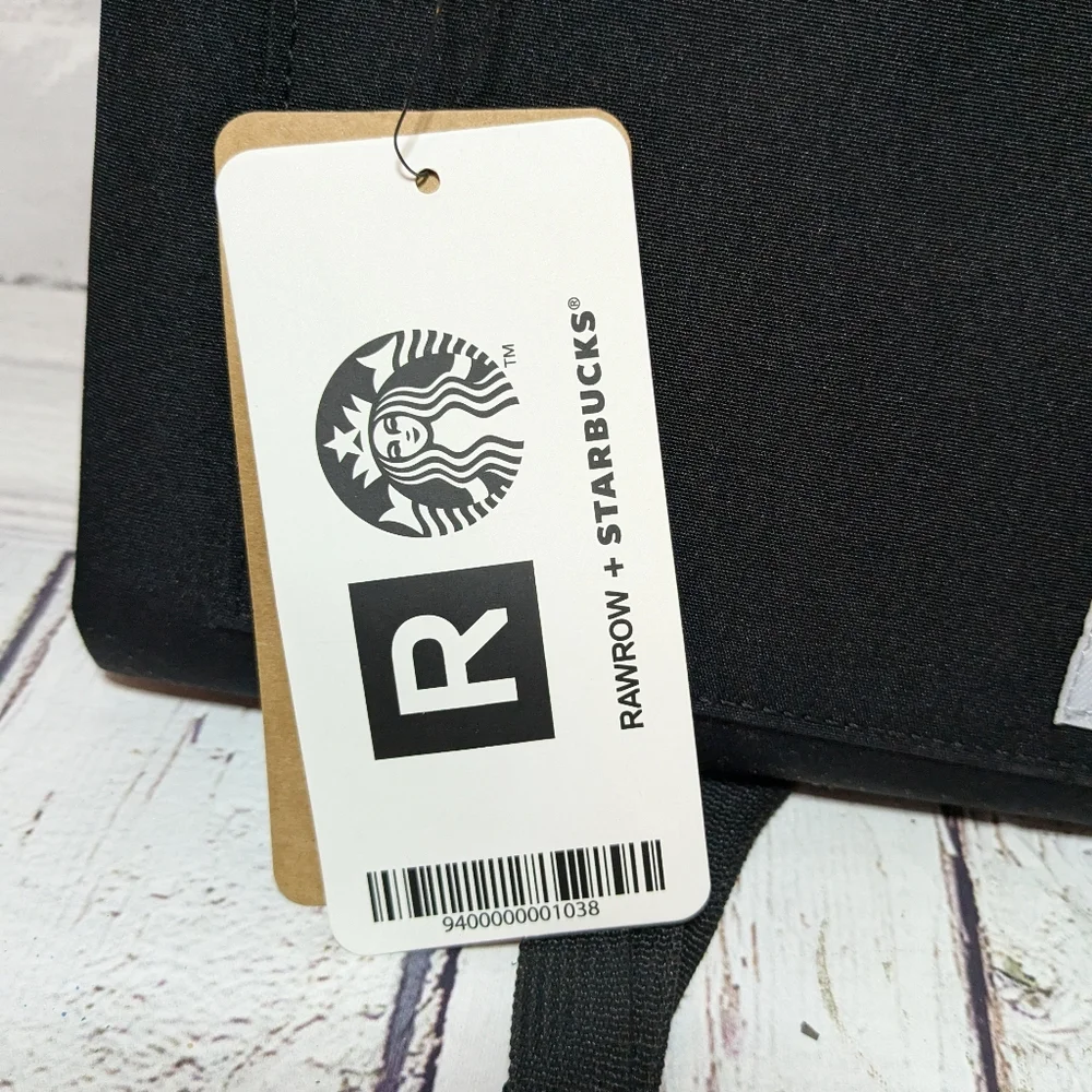 Starbucks‎ Rawrow Black Changeable Purse Crossbody Canvas Bag Recycled Materials